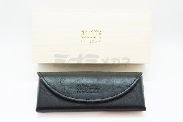 BJ CLASSIC クリア メガネ SHINBARI SH-P565 C-79 ウェリントン セルロイド クラシカル ヴィンテージ 芯張り BJクラシック 鯖江 日本製 正規品-6枚目