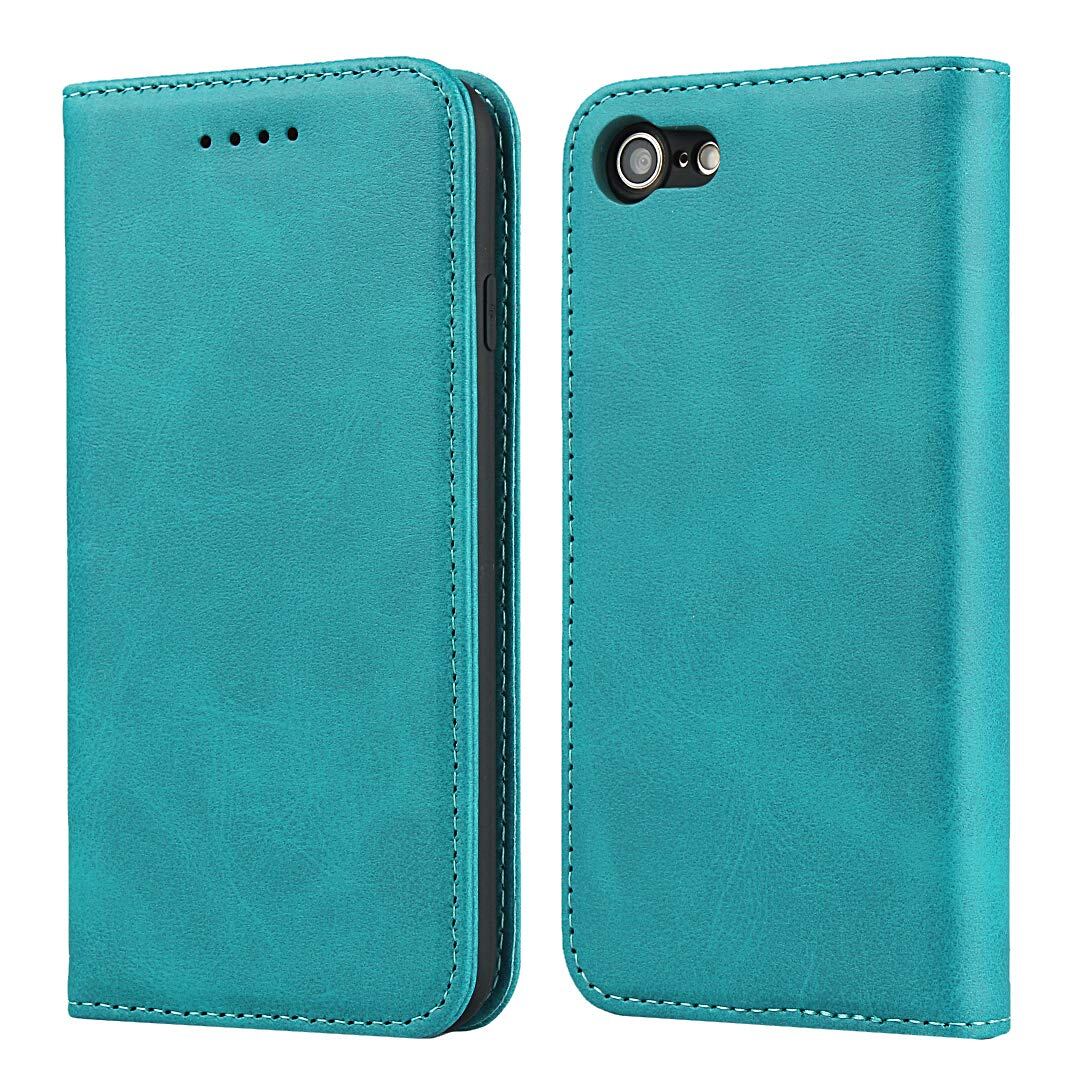 iPhone SE ケース 手帳型 手帳ケース iPhone SE 2 iPhone SE 3 アイホンSE2 アイフォンSE3 スマホケース 手帳 case カバー 適用 iCoverCase マグネット 携帯カバー カード入れ 落ち着いた色 レトロ ターコイズ