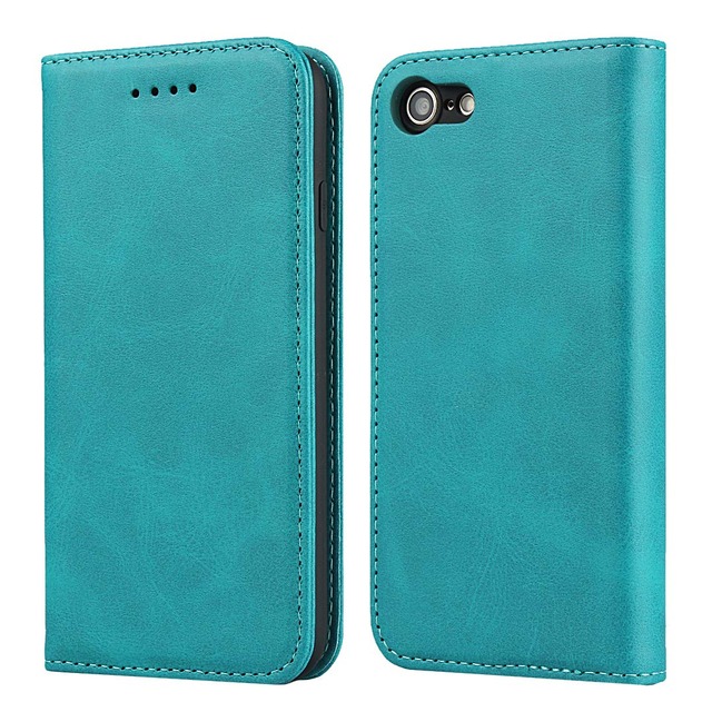 iPhone SE ケース 手帳型 手帳ケース iPhone SE 2 iPhone SE 3 アイホンSE2 アイフォンSE3 スマホケース 手帳 case カバー 適用 iCoverCase マグネット 携帯カバー カード入れ 落ち着いた色 レトロ ターコイズ