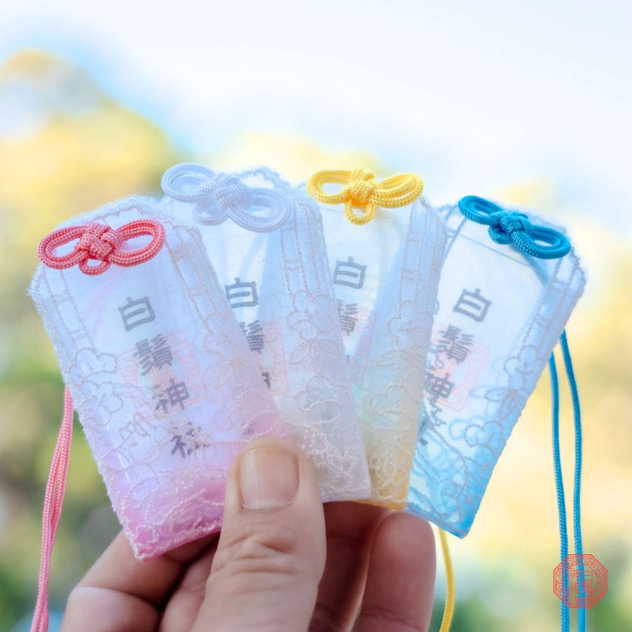 レース御守袋 -干支 丙午-【アクリル内符入】