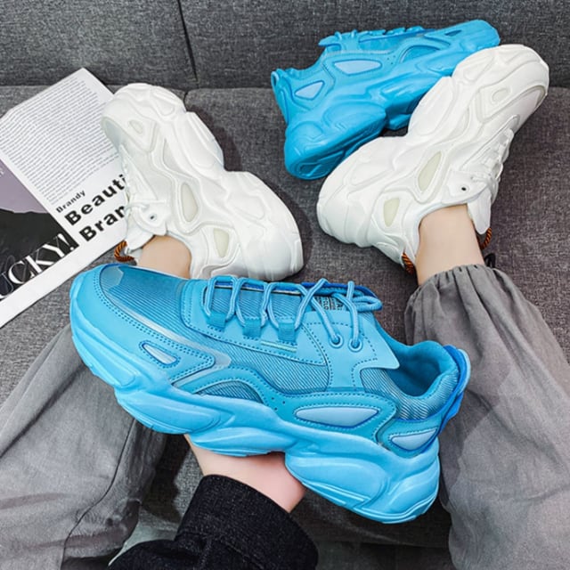 On ランニングシューズ 青・緑 メンズ25.5cm