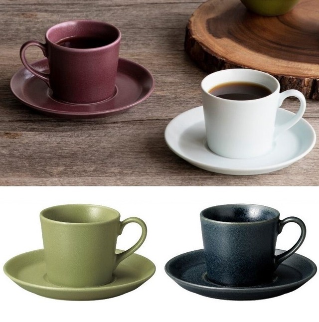 コーヒーカップ＆ソーサー　フレンチカントリー2色　大人カラー　カフェ食器　カントリーサイド　