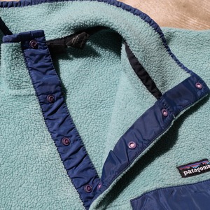 美品 S 93年 雪無し USA Sea Green シーグリーン Synchilla Snap-T Patagonia シンチラ スナップT パタゴニア