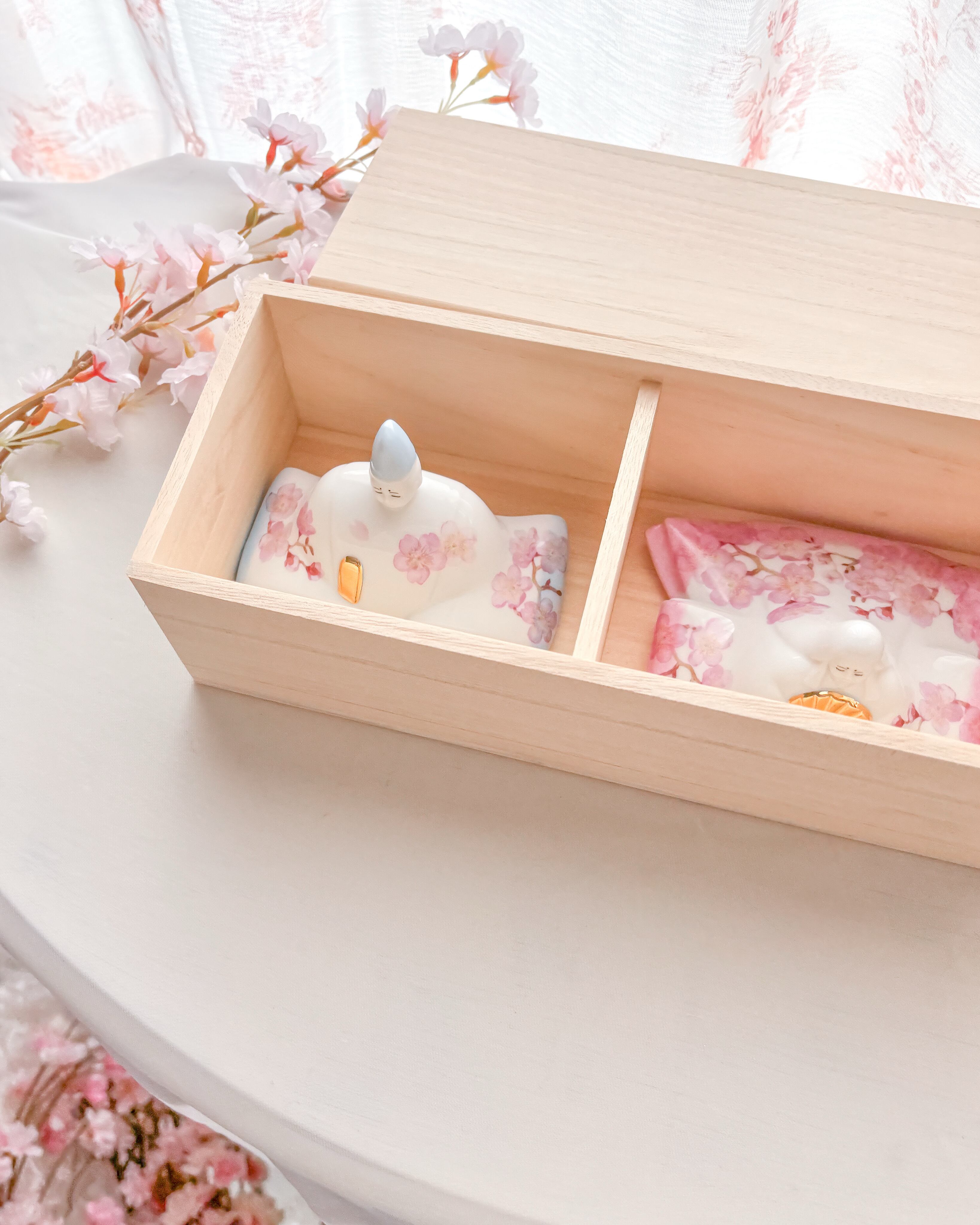 陶器のお雛様〜桜ひらり〜 | Blanche Neige
