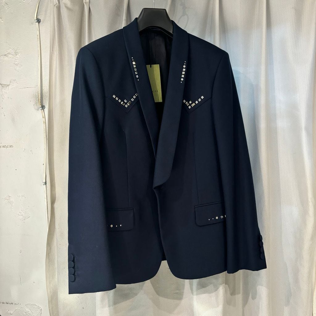 GUCCI グッチ テーラード ジャケット ブラック 50R GUCCI グッチ テーラード ジャケット ブラック 50R