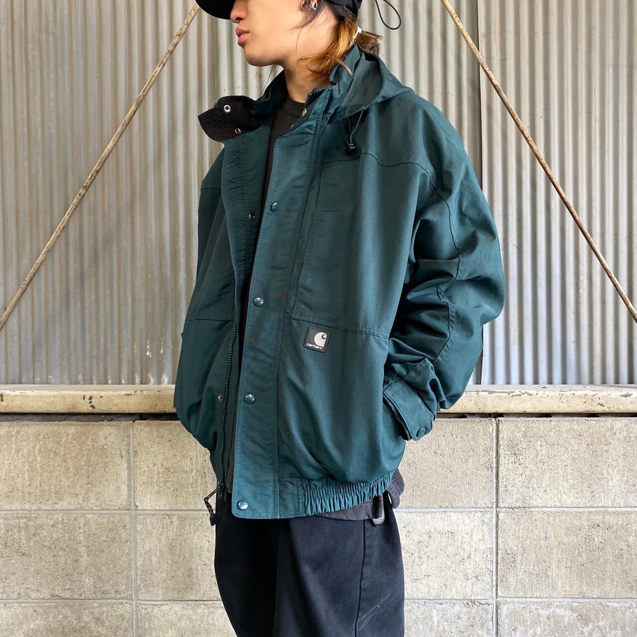 Carhartt カーハート ナイロンパーカー メンズXL 古着 メッシュ  