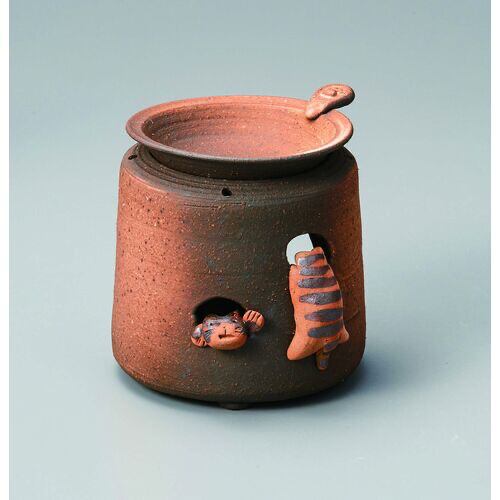 【常滑焼】チラッと覗くネコが可愛い茶香炉