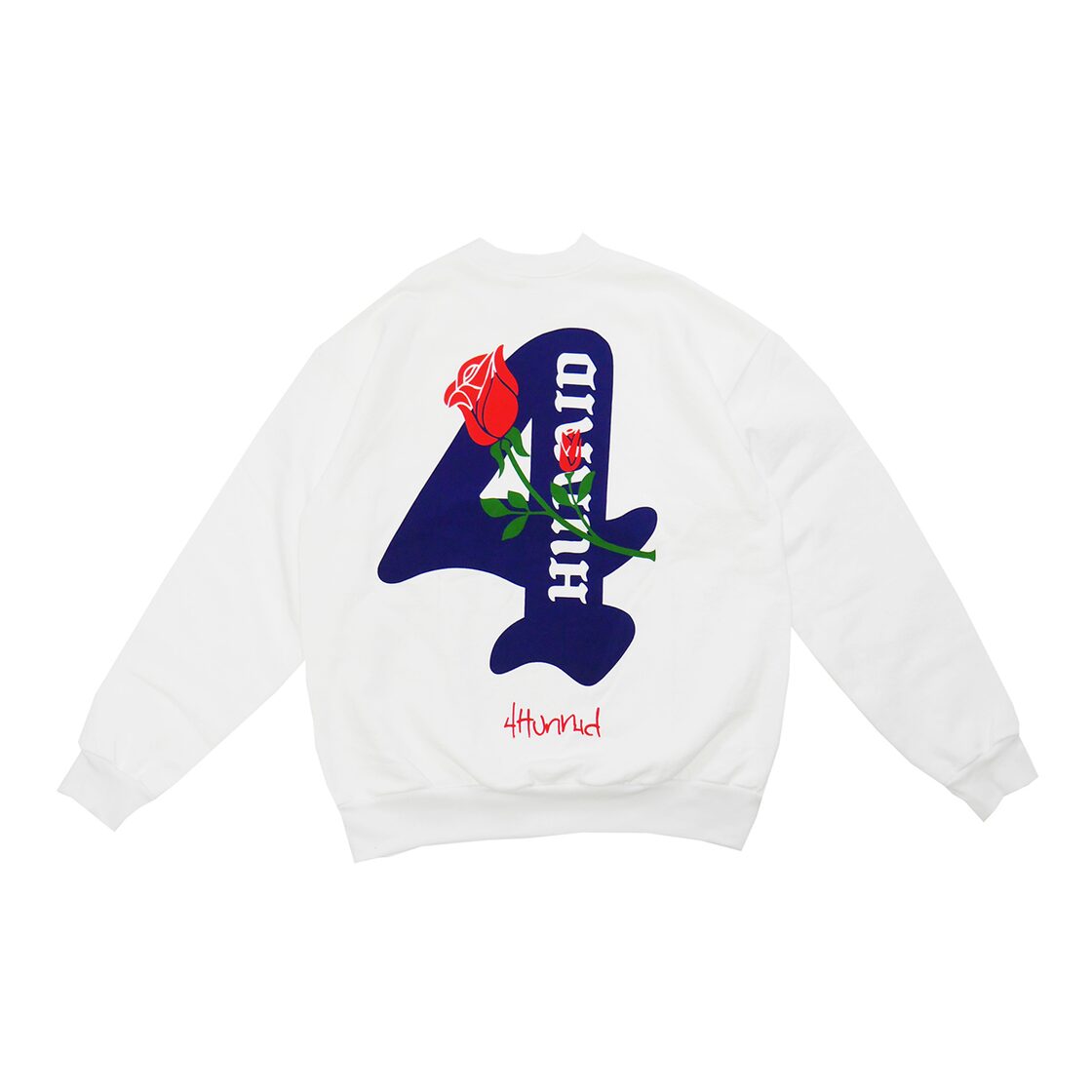 4Hunnid (フォー ハニッド) / 4H ROSE CREWNECK SWEAT -WHITE- | Pay ID
