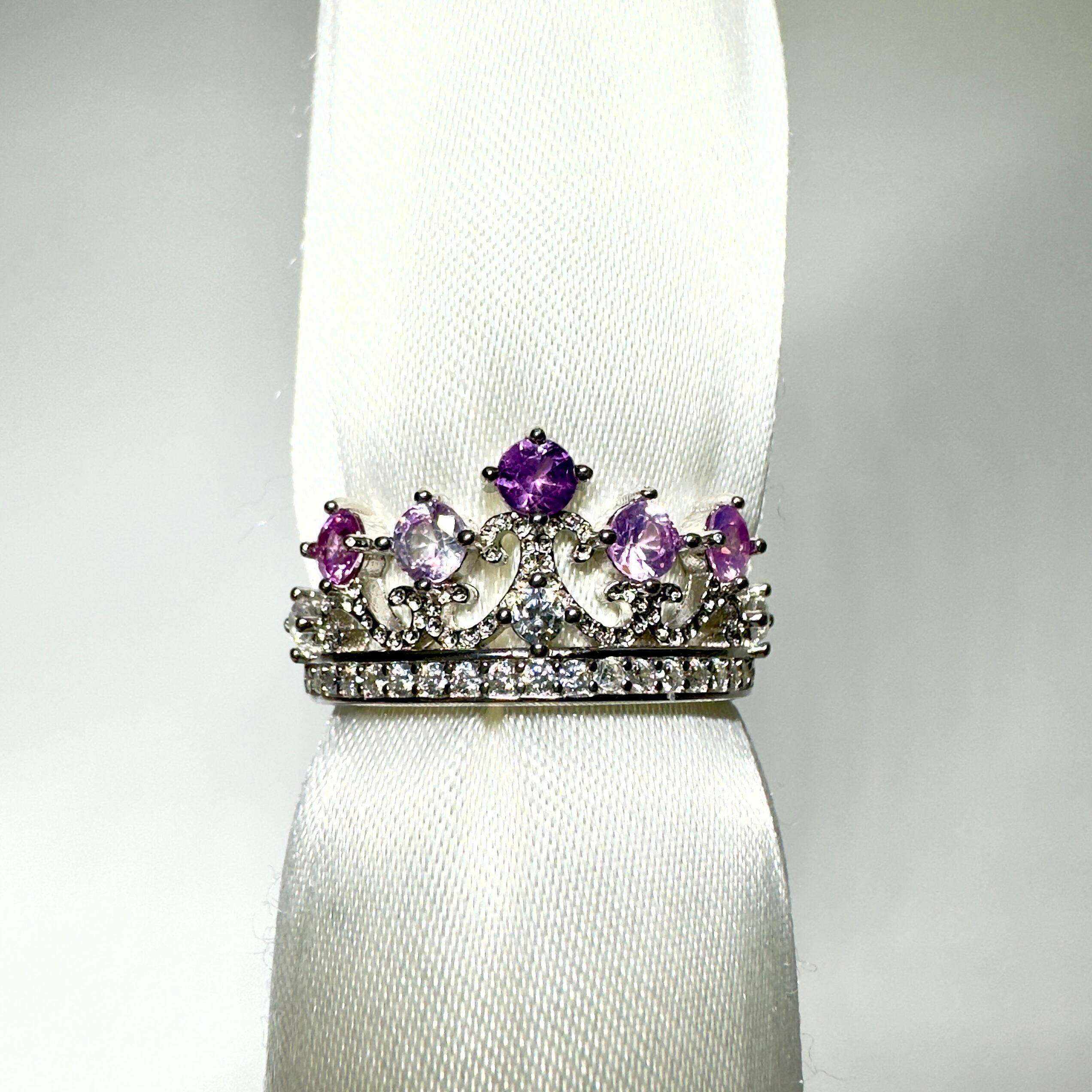 Princess Tiara Ring♦︎非加熱サファイア♦︎