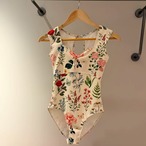 キャップスリーブ ブルームレオタード 3色展開 L1512