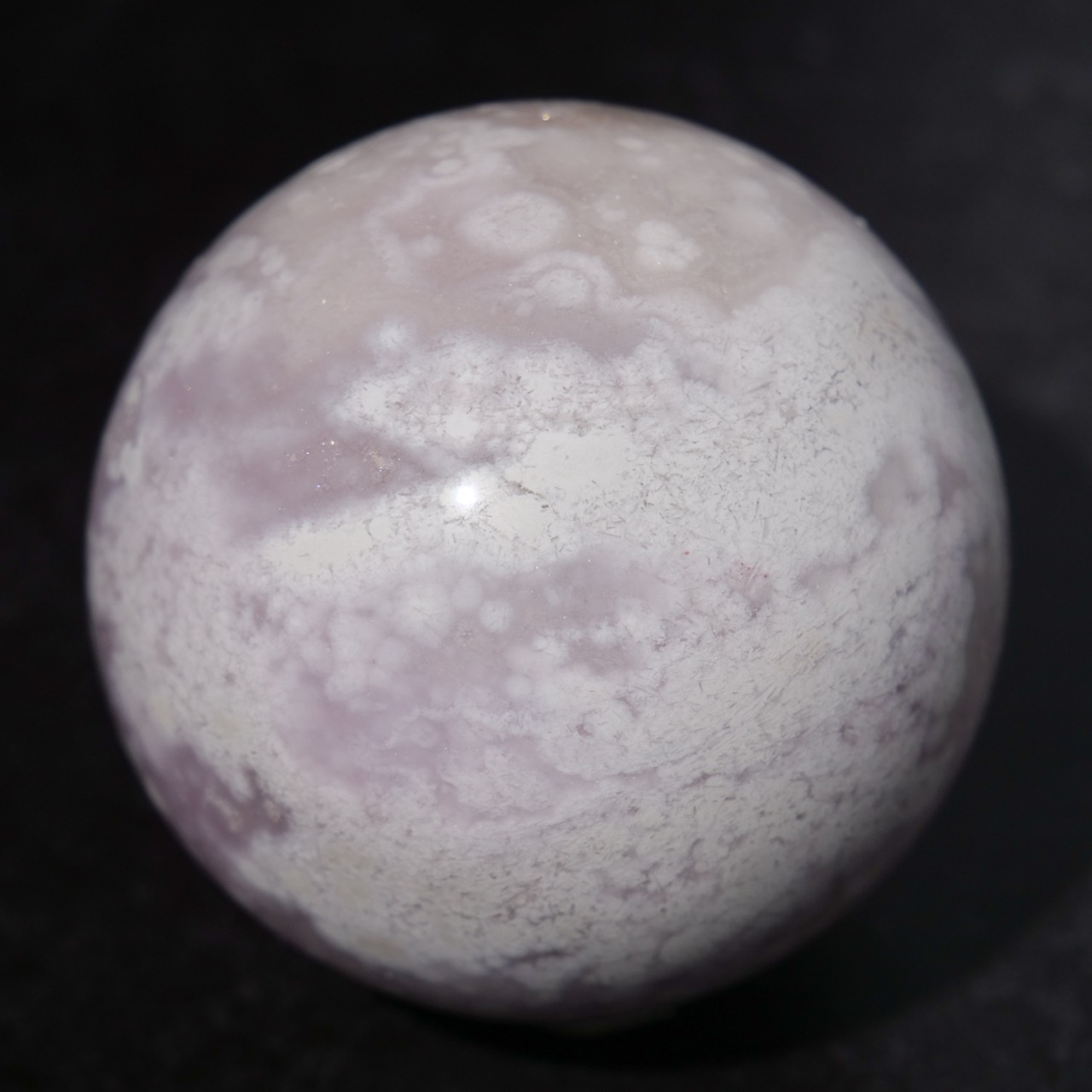 ピンク アメシスト アメジスト フラワーアゲート / スフィア【φ6.5cm】