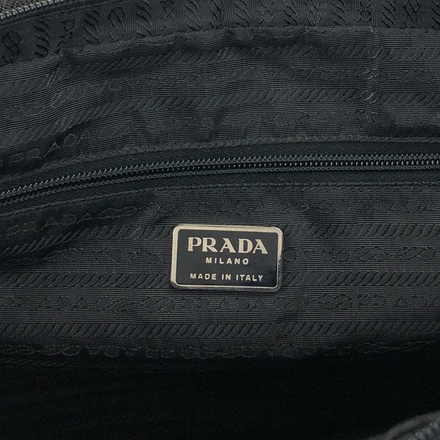 PRADA プラダ ハンドバッグ ブラック トライアングル カデナ ナイロン vintage ヴィンテージ オールド 47smar