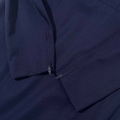 90s Christian Dior PRET-A-PORTER クリスチャンディオール フリル 長袖 ワンピース 9/ネイビー レディース フォーマル ビンテージ