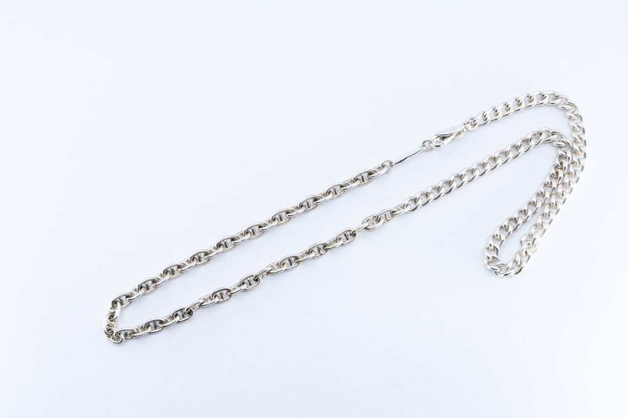 C-032 Mebiusu hook necklace M (45cm) | WAKAN SILVER SMITH online store