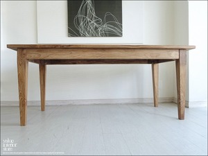 「　HAY様　オーダーテーブル　」 オールドチーク総無垢 ダイニングテーブルN 食卓テーブル デスク 机 古材家具 手作り 銘木家具 三大銘木