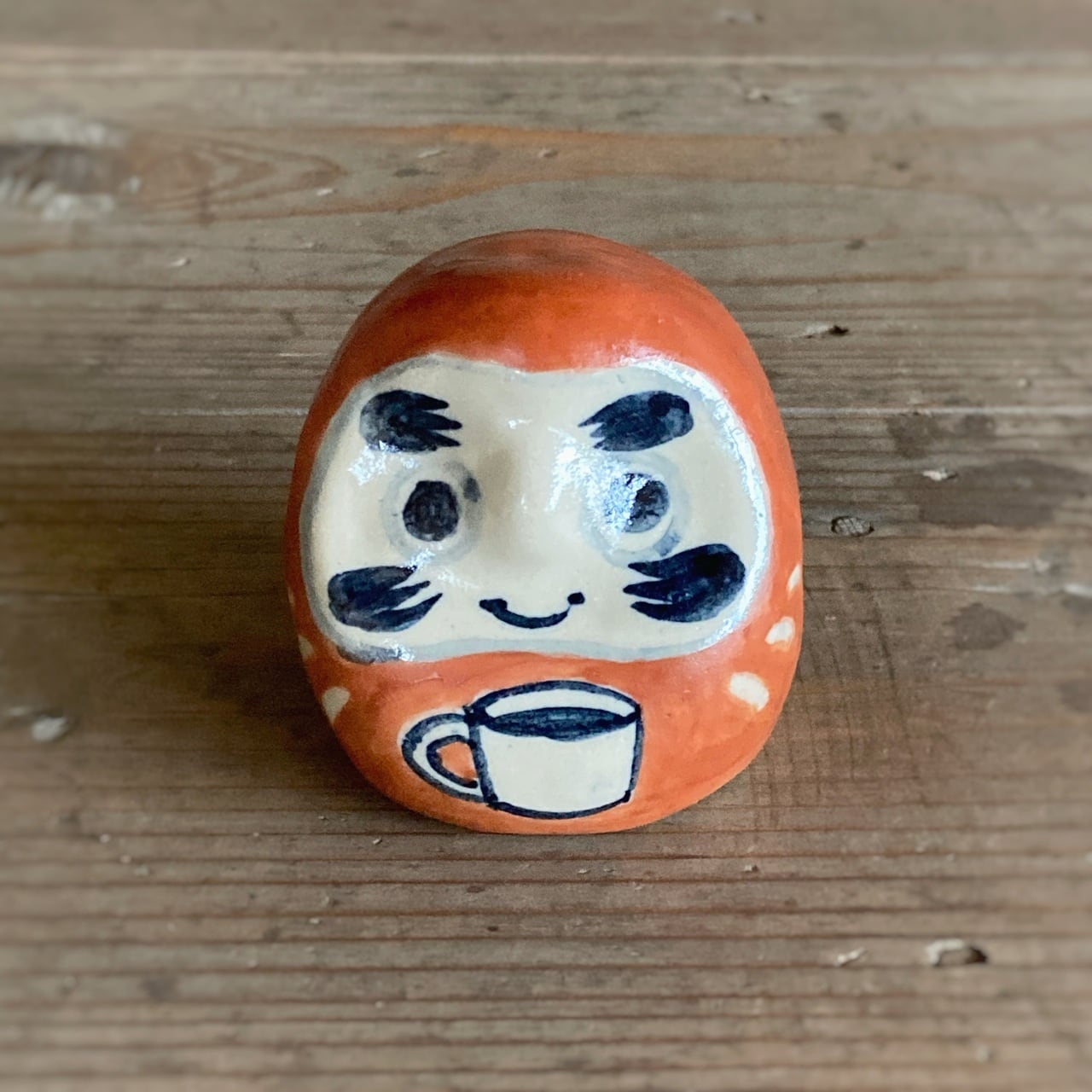 だるま　ブレイクタイム　(染付・下絵)