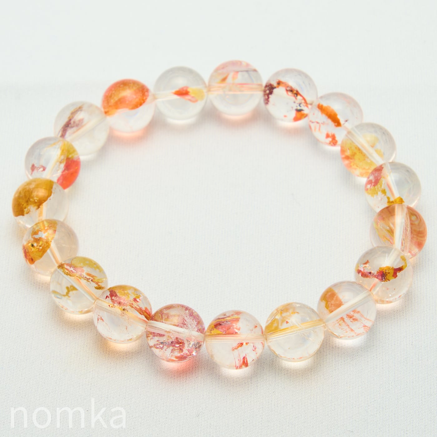 金魚/錦鯉】ライモナイトインクォーツ(天然オーラクォーツ)AAA(10.5mm
