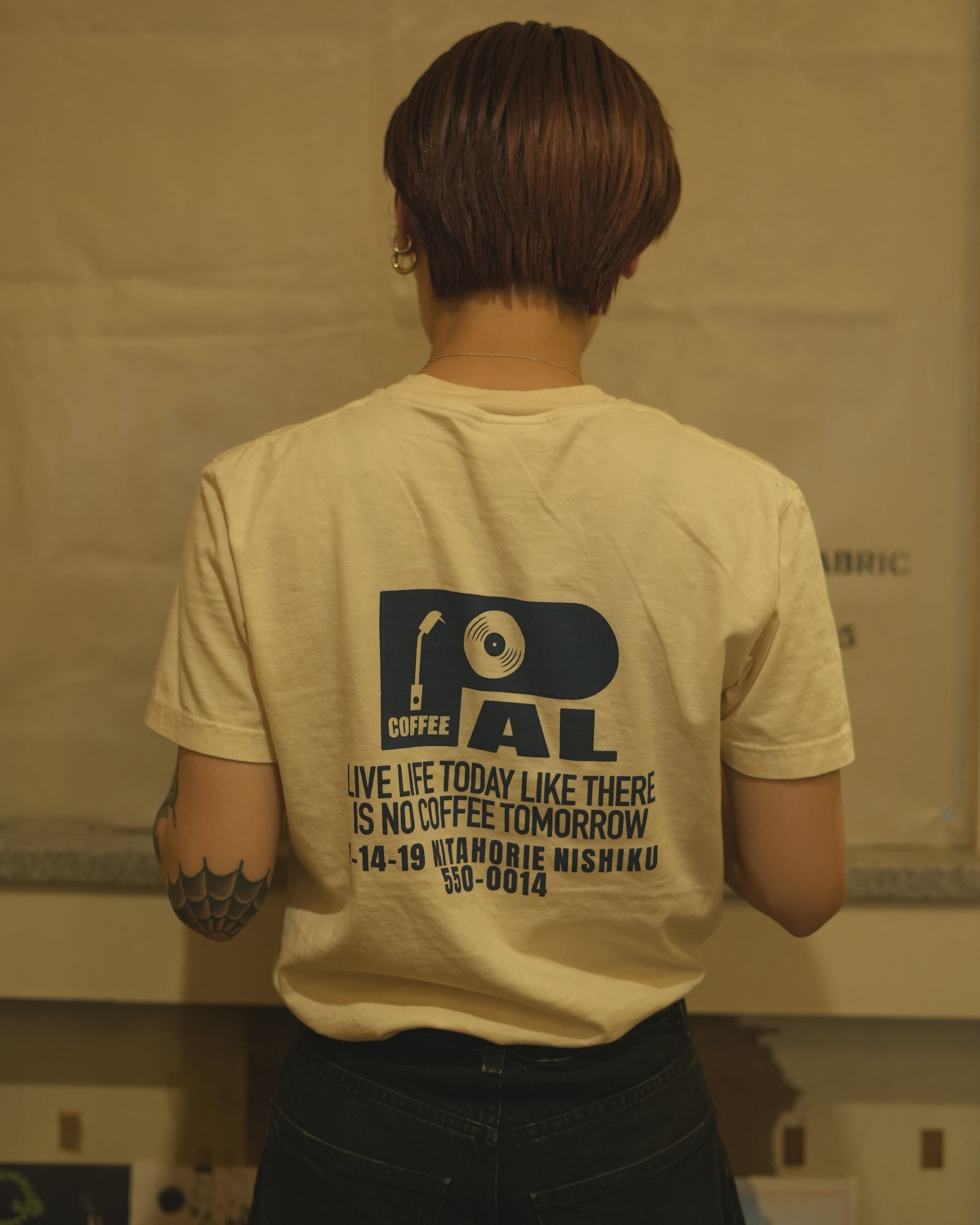 PAL COFFEE Tシャツ　sサイズ PALCOFFEE オリジナルT(アイボリー) | PAY ID