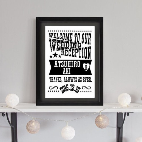 Wedding poster#WESTERN(A3)