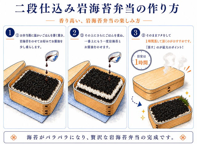 【数量限定】天然岩海苔3枚入り　送料全国一律 420円