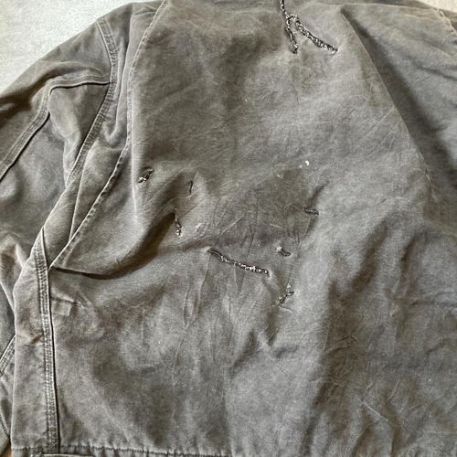 00s- Carhartt 襤褸 ダック地 ブラックデトロイトジャケット 無地 メキシコ製 XL jacket 詳細写真18