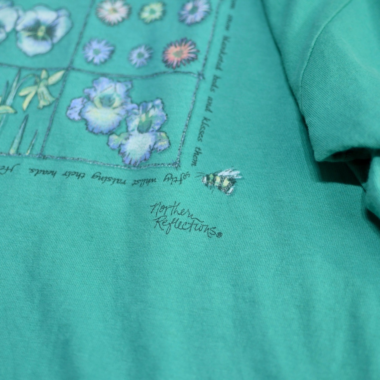 90's Northern Reflections botanical art print tee