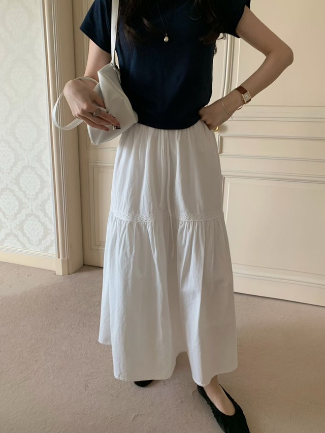 (予約) pretty young thing / Lyocell banding pants 2color　