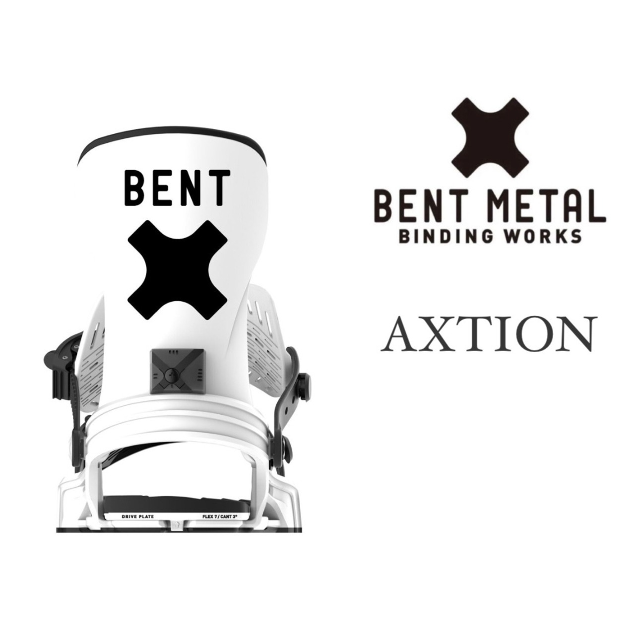 24-25モデル . BENTMETAL .『 AXTION 』. White . ベントメタル 
