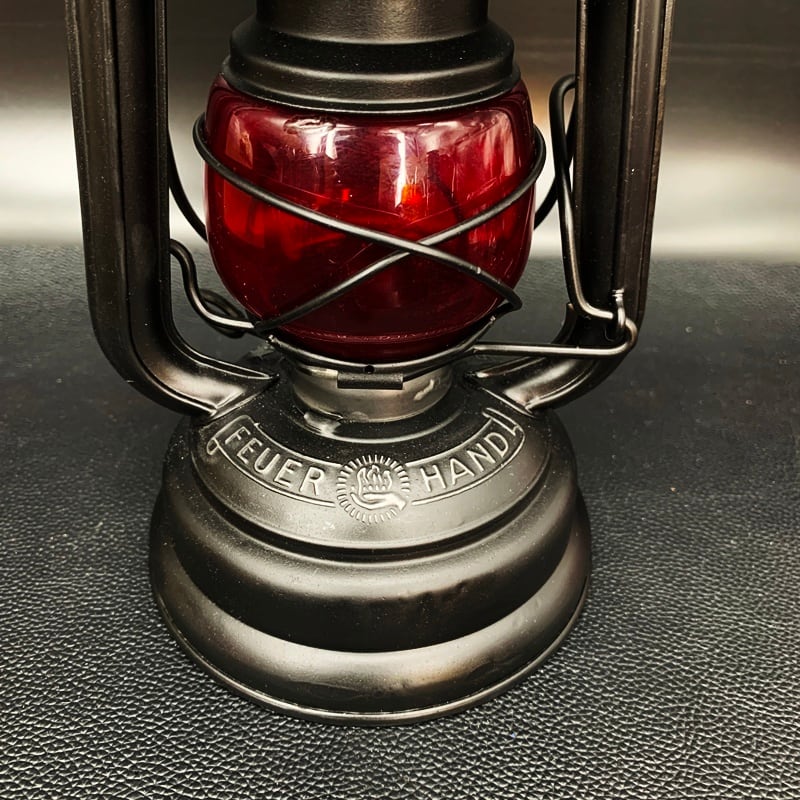 FEUERHAND 176 stk DBP a. 1950's auer red glass | Oldman's lantern