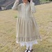 3色/小花柄スタンドフリルカラーワンピ ・12044