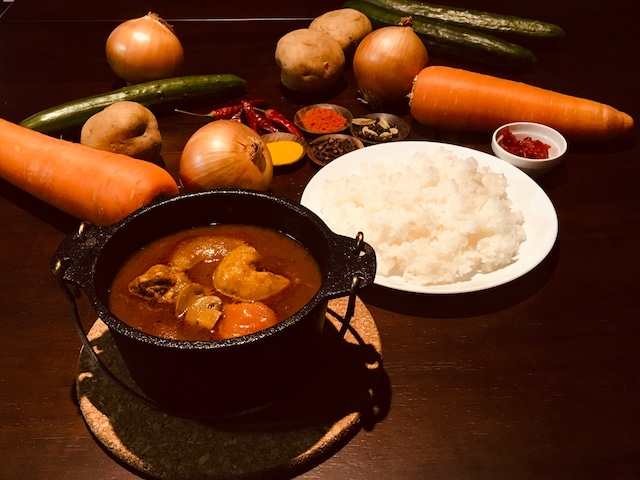 ◆チキンカレー【辛口】◆1食パック x 10個