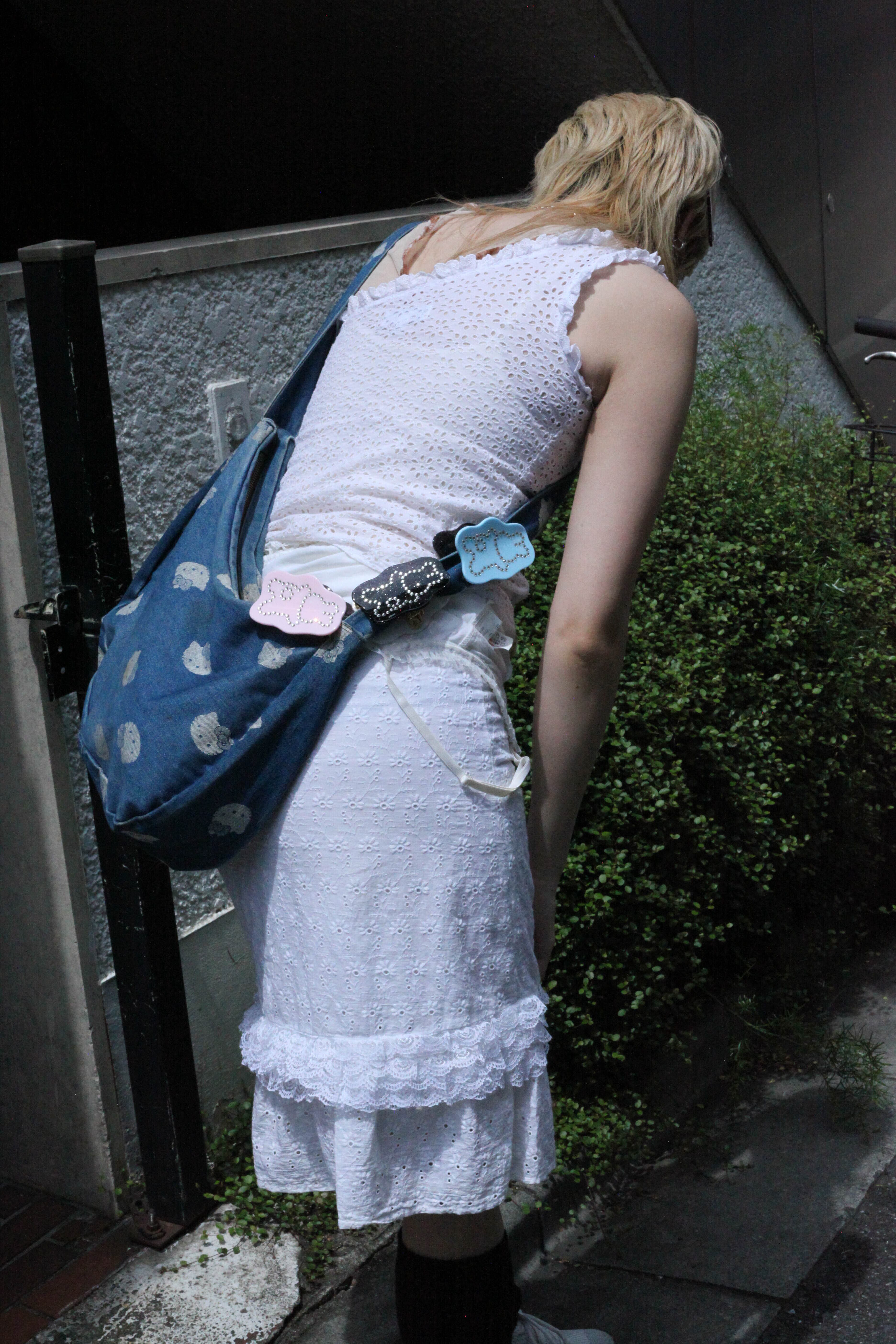 うさぎ® バンスクリップ #LA22023H Blue × Glitter Black | LANIE