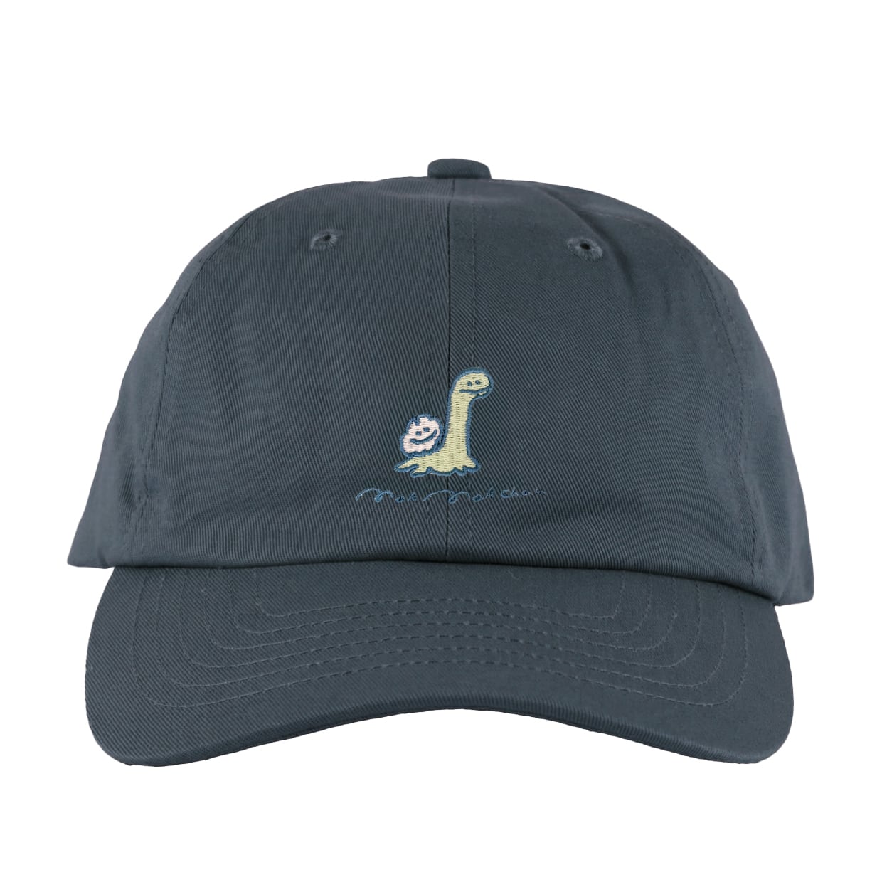 ウサ&ネッシー刺繍CAP/ストーンブルー(MK-687)