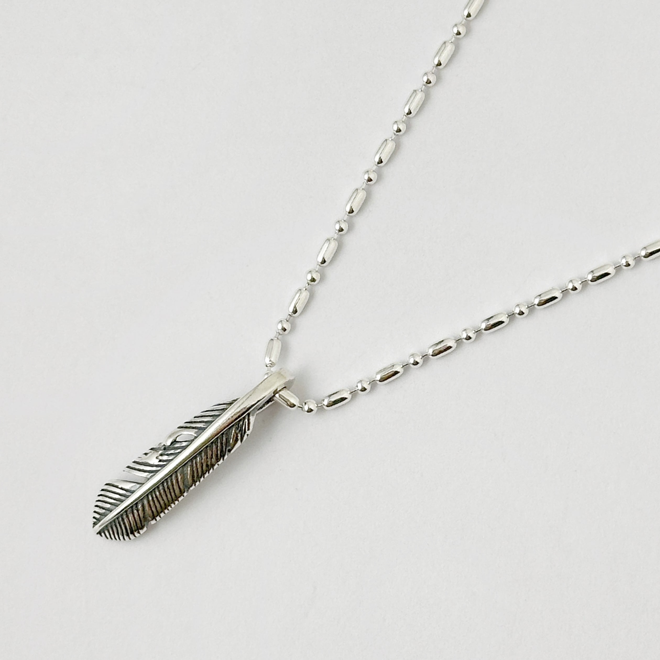 オキシダイズ フェザー ペンダント ネックレス (チェーン オプション) 羽 鳥 イーグル