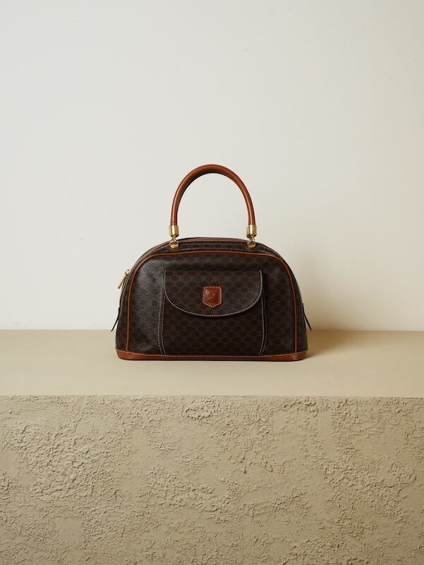 CELINE セリーヌ - マカダム柄 ブラゾン型押し ハンドバッグ | Raum 