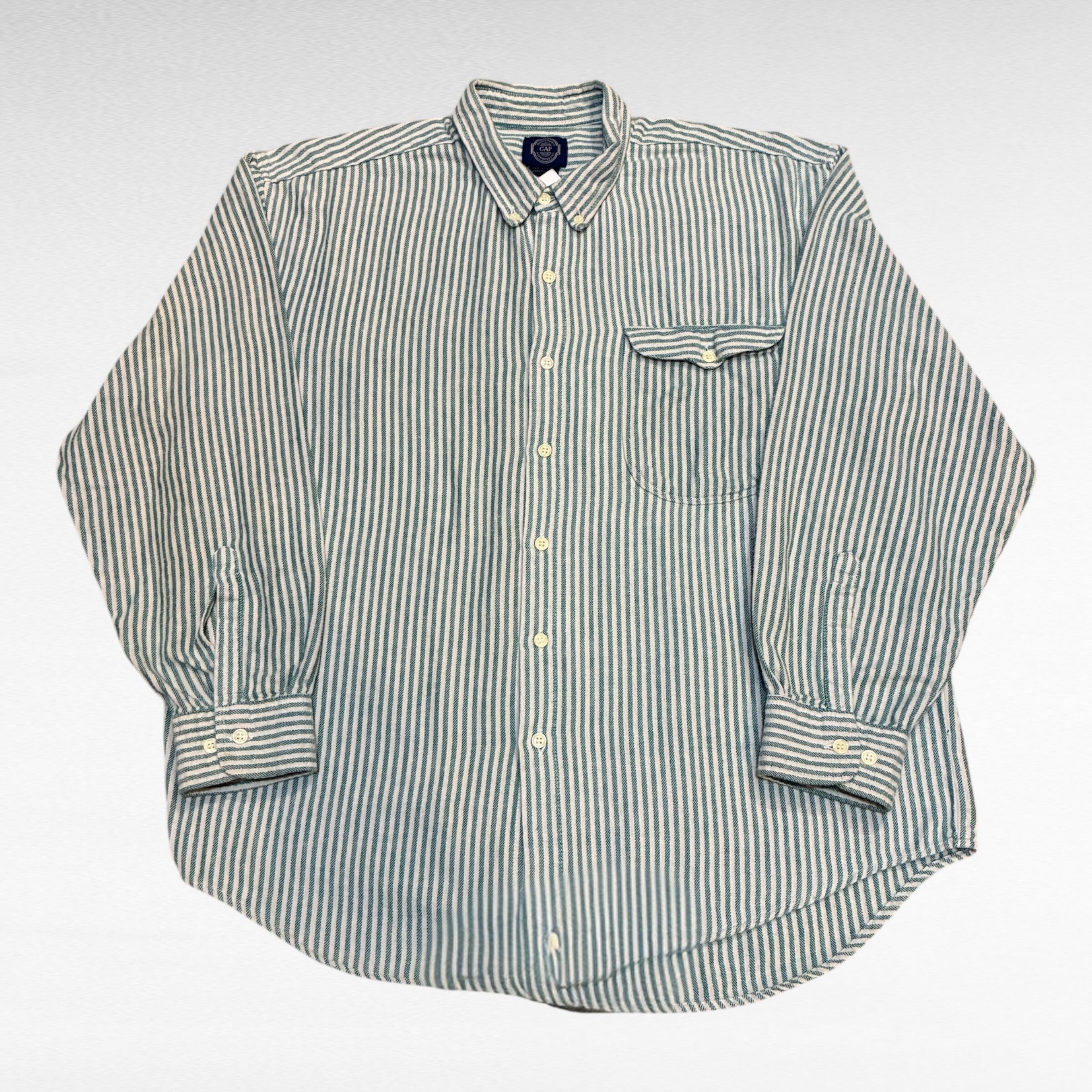 90s EDITIONS by vanheusen stripe shirt | 仙台 古着屋 ShuShuBell