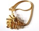 80s vintage gold tone short necklace choker