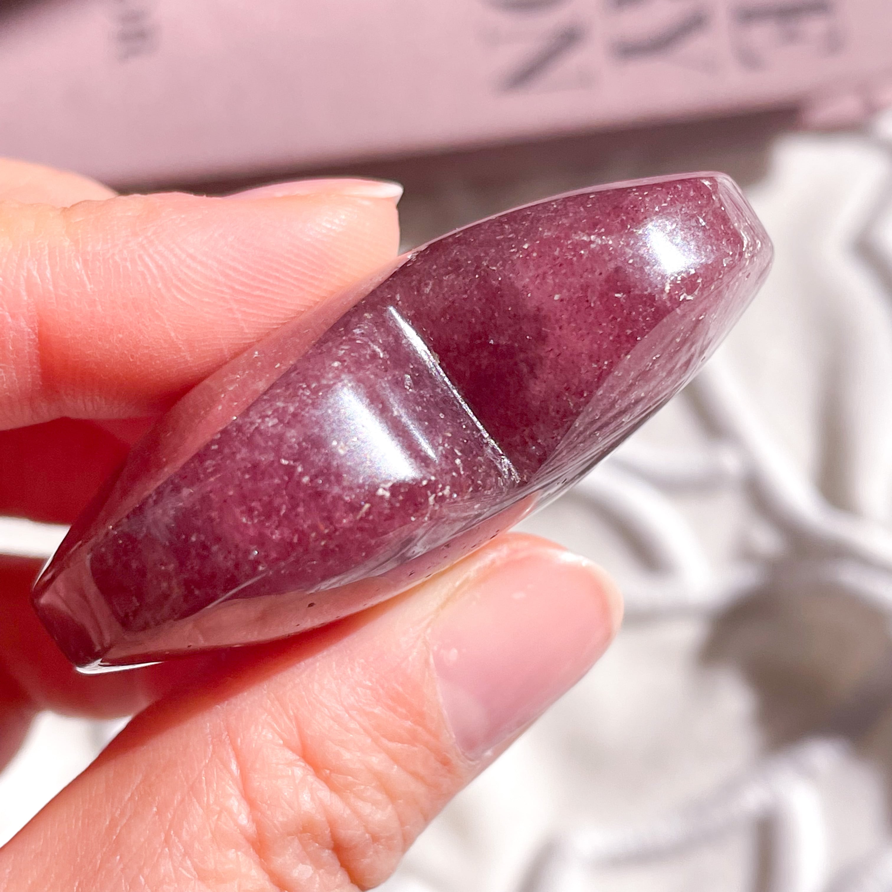 綺麗なストロベリークオーツたん！綺麗！癒される！ Strawberry Quartz Heart 1 ✧ ストロベリークォーツ | FLUXY - 天然石