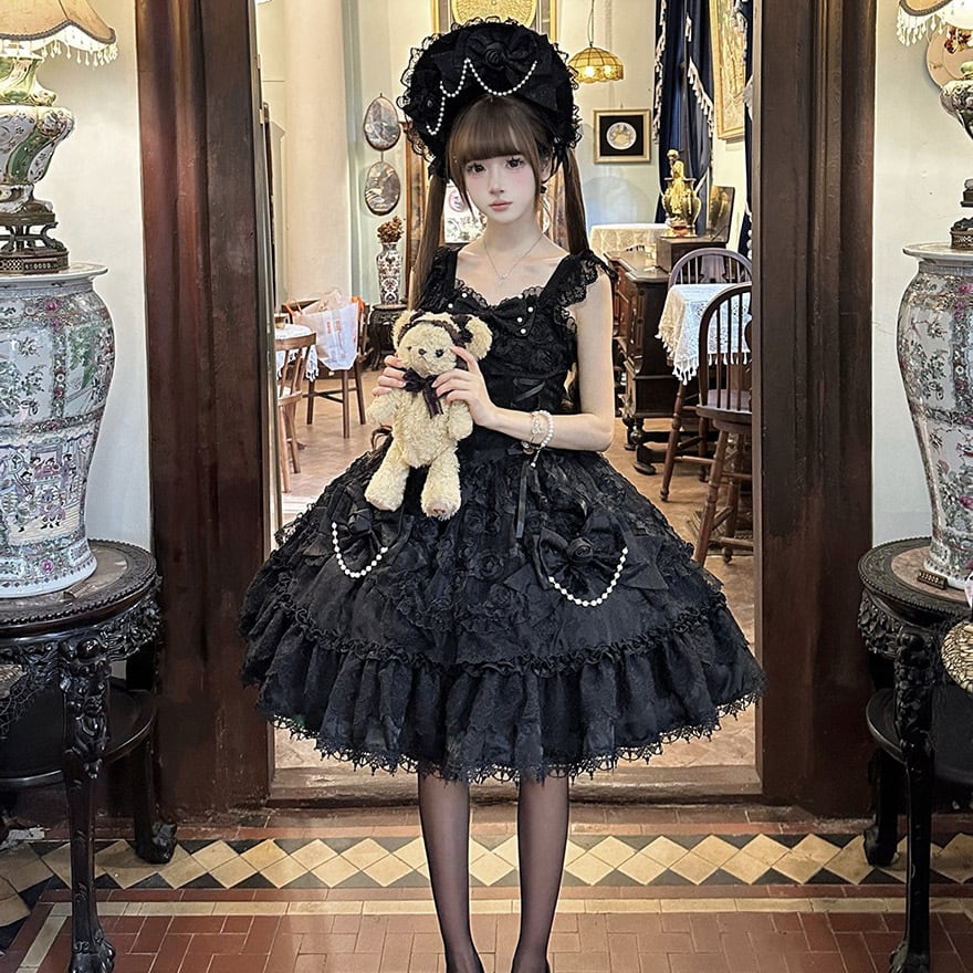 地雷系 JSK レースアップ×フリル イベント×コンカフェ向け｜WithU