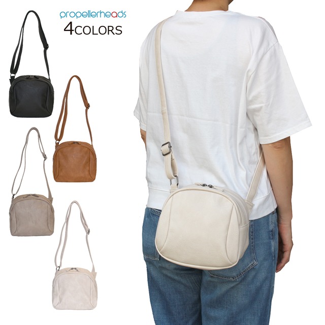 ムラしぼ合皮ミニショルダー　[11-2190]