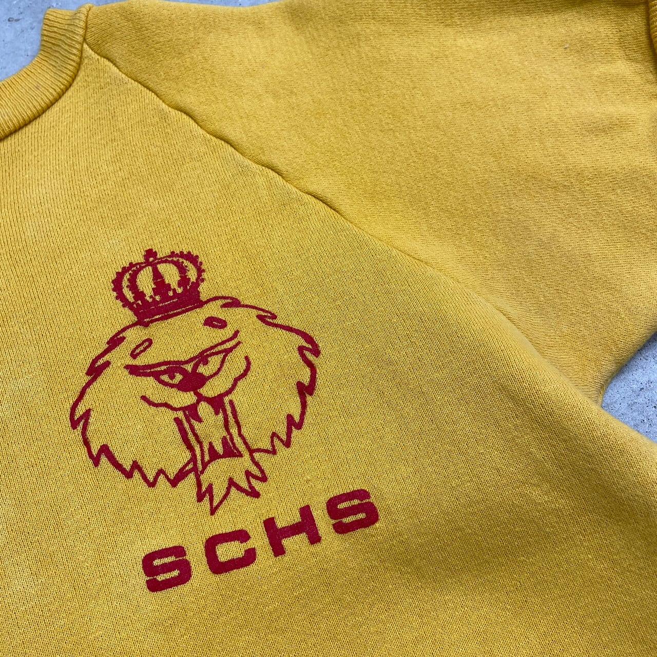 60年代 WIDSOR WEAR SCHS 半袖スウェットシャツ カレッジロゴ