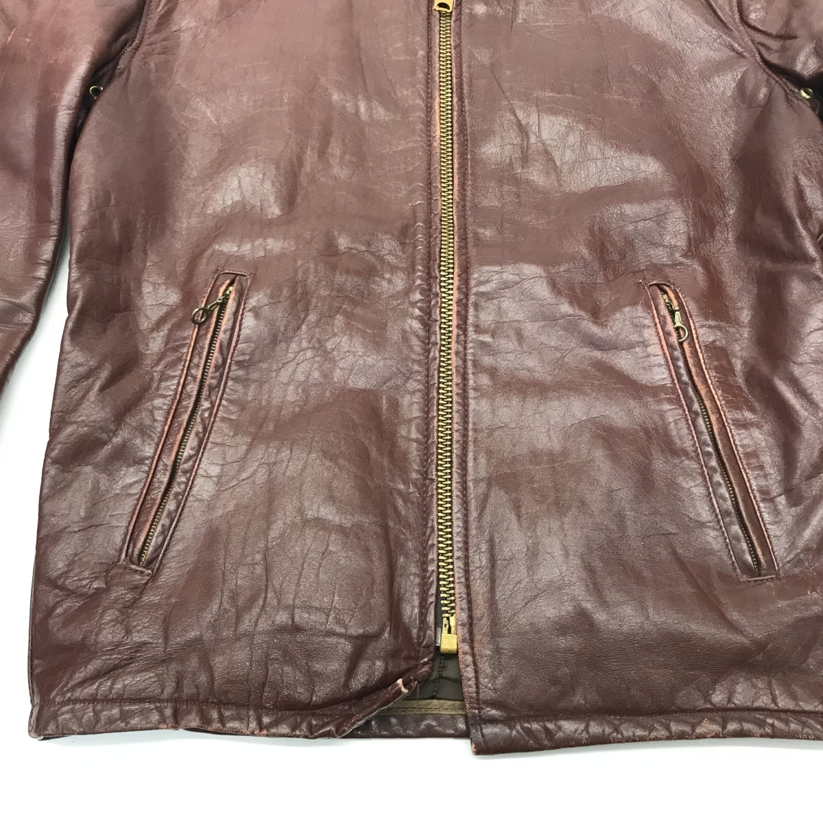 THIS GENUINE LEATHER GARMENT レザーガーメント 70年代 シングル