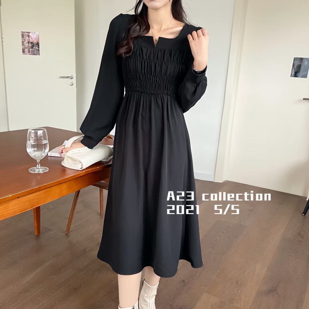 ギャザーワンピース　AJ3396-D02