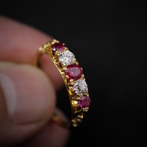 Victorian Ruby & Diamond Gold Ring　ヴィクトリアン　ルビー & ダイヤモンド　ゴールドリング