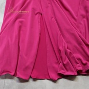 社交ダンス 衣装 スカート ピンク系 チャコット Chacott 無地 シンプル 練習 レッスン 鮮やか 練習 レッスン 日本製 ラテン スタンダード スリット かわいい 上品 ダンス衣装 イベント ステージ パーティー