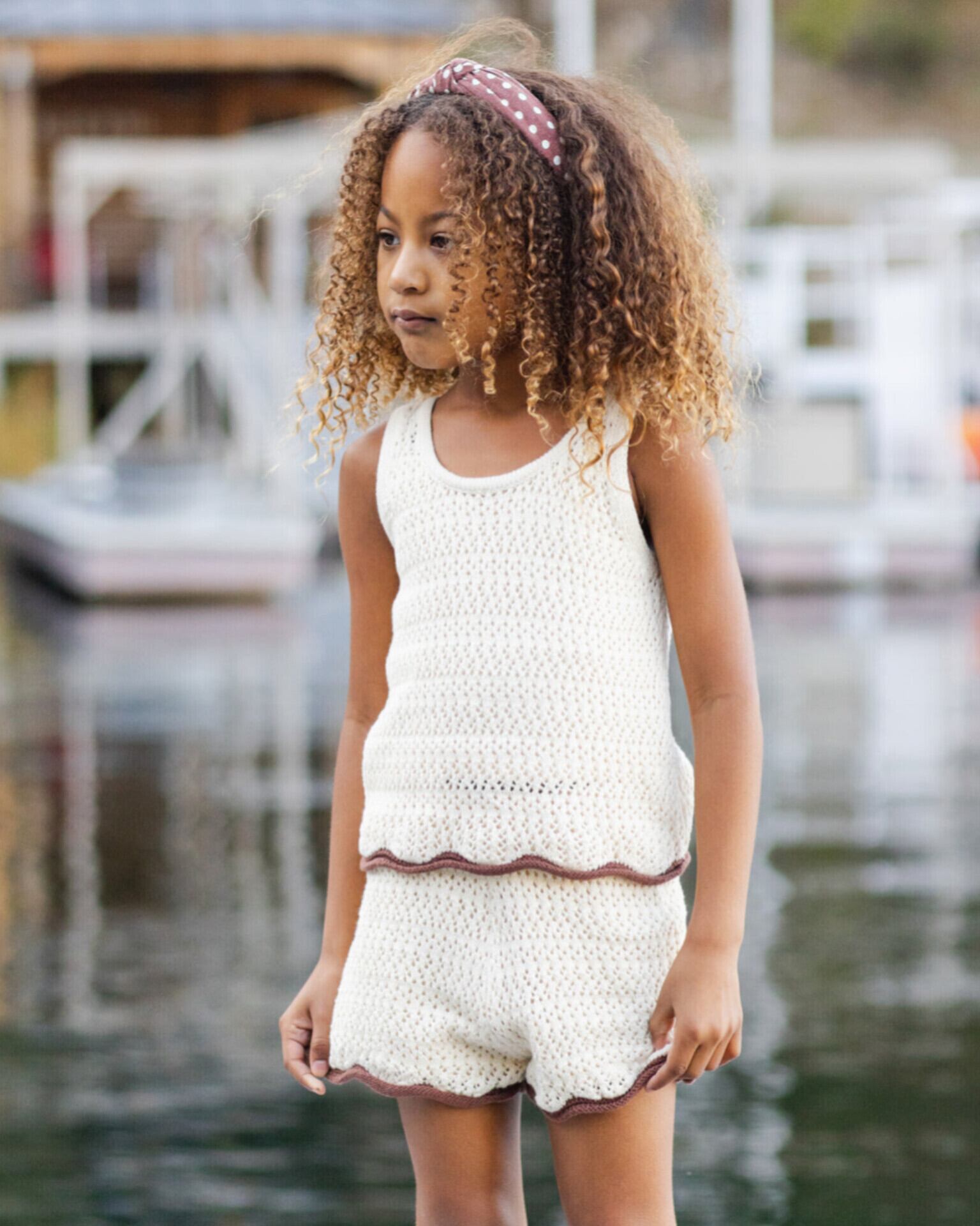 【Rylee+Cru】CROCHET TANK SET / NATURAL