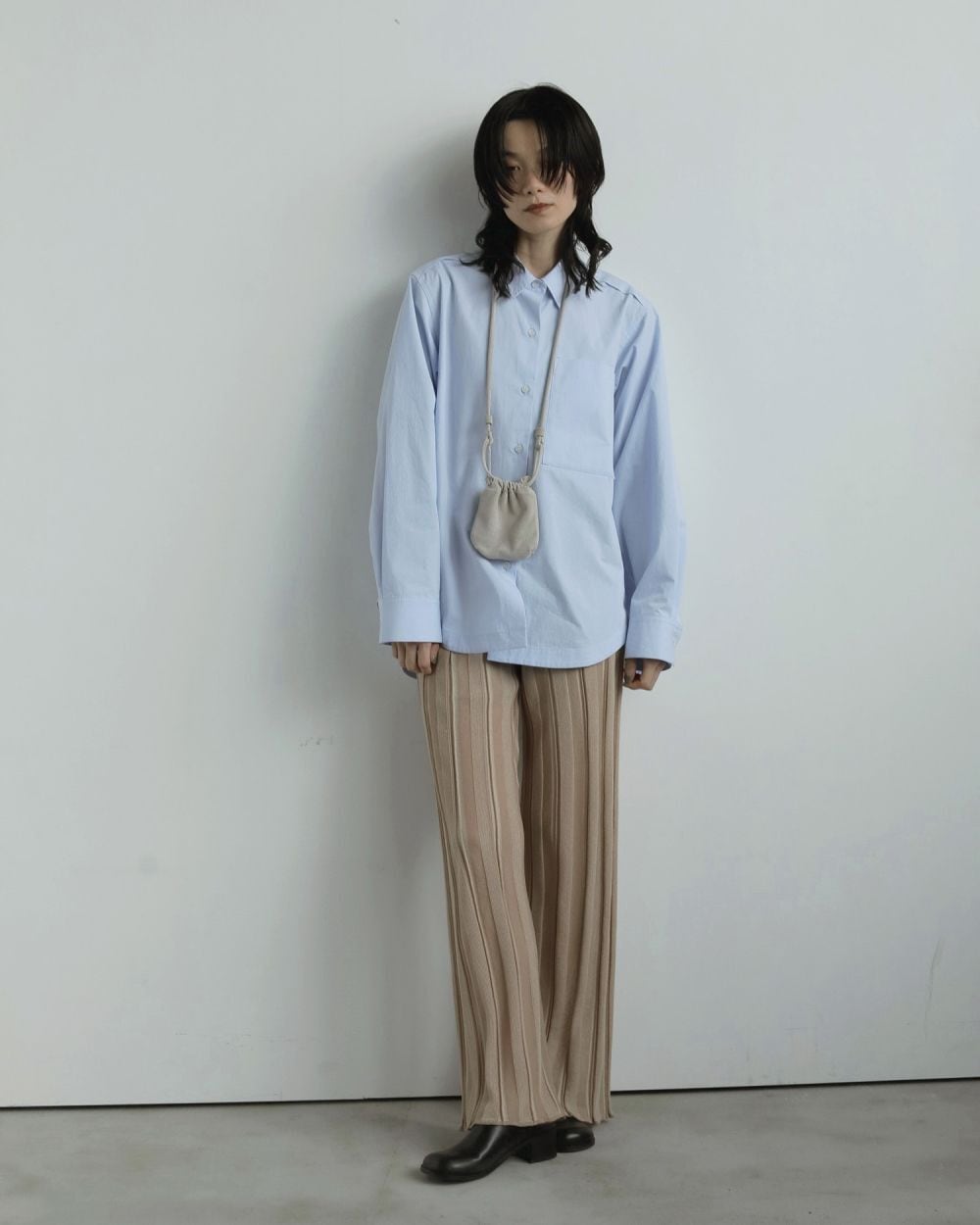 アンヌークanuke Highcount Over Shirts アイスブルー ànuke online store（アンヌーク） / Highcount Over