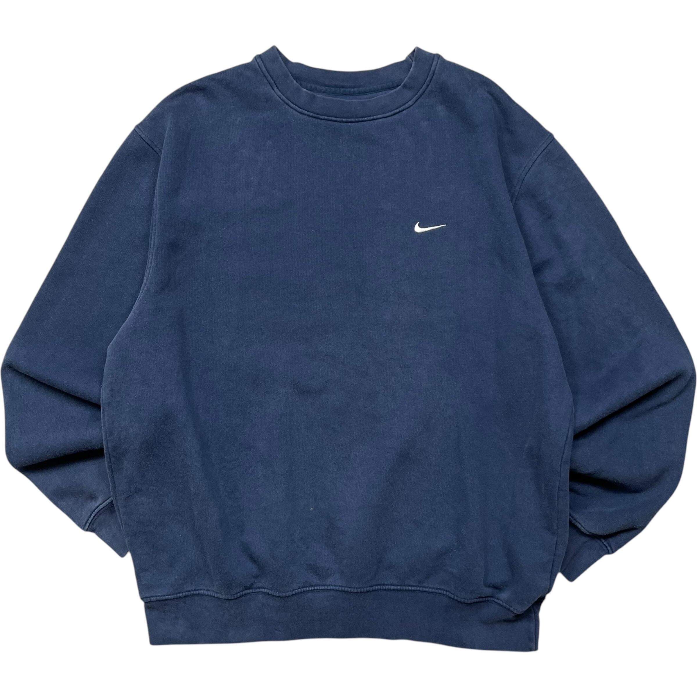 《L》 NIKE ナイキ スウェット 刺繍 ワンポイント ネイビー no.5514