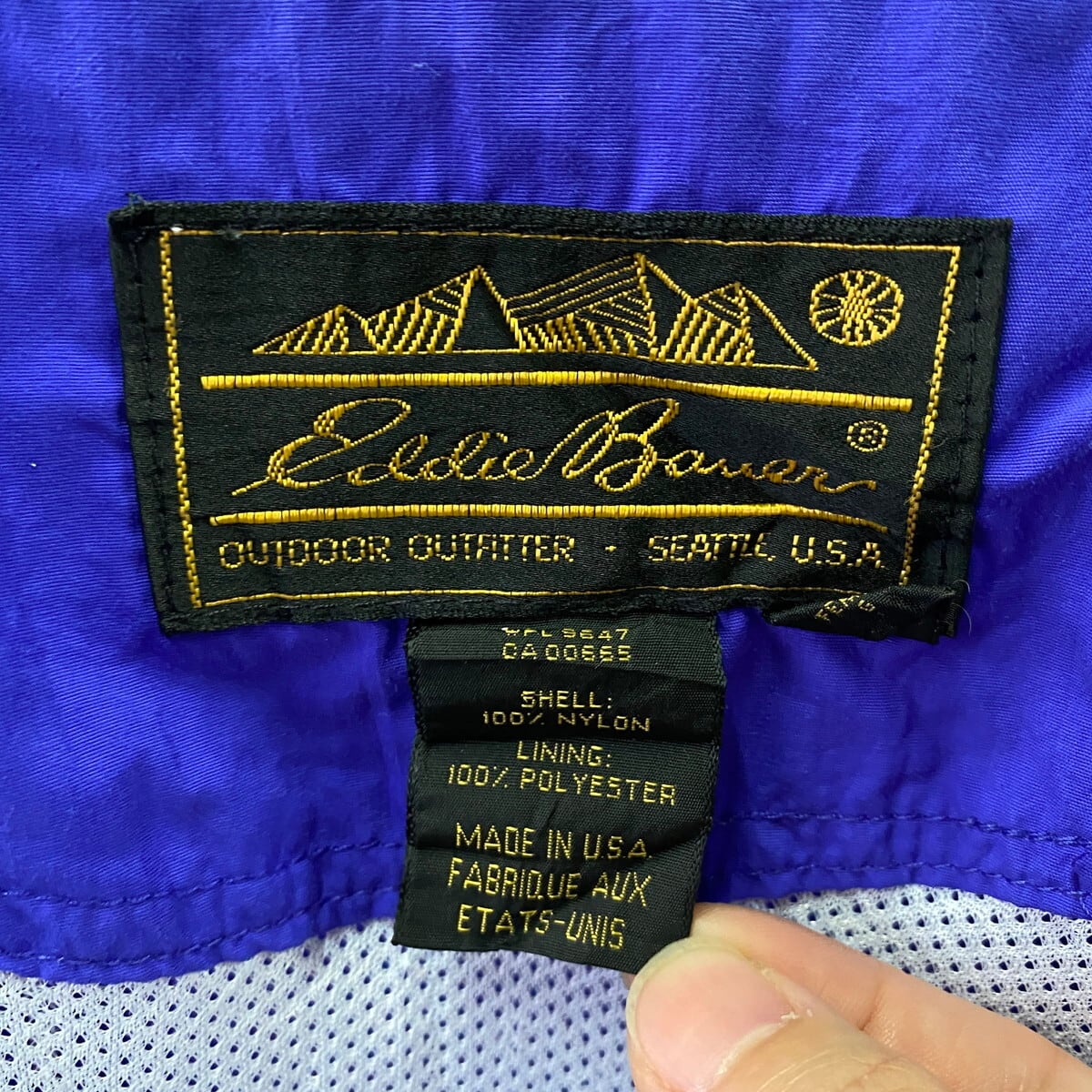 80s 黒タグ Eddie Bauer USA製 80〜90年代 黒タグ Eddie Bauer 