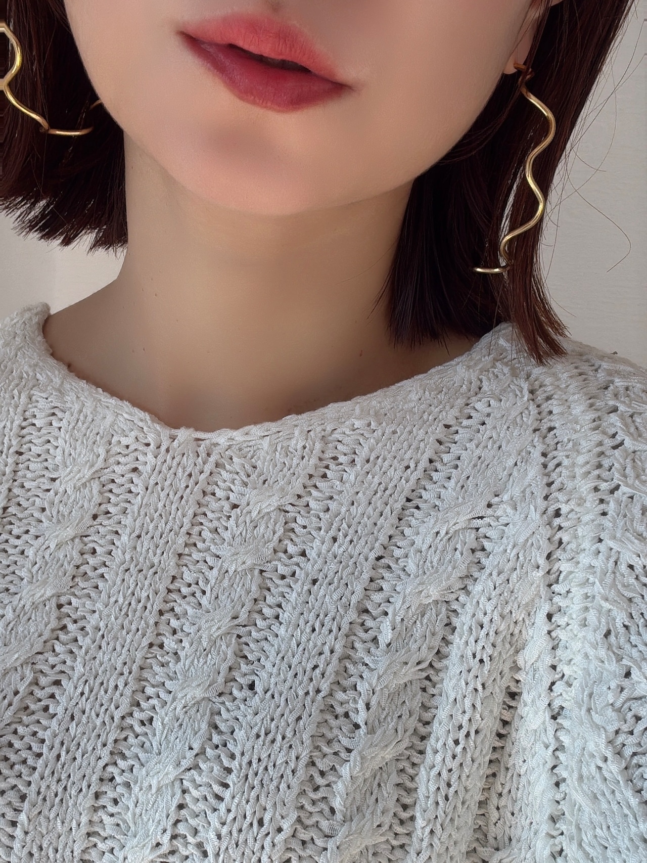 ウェーブラインピアス